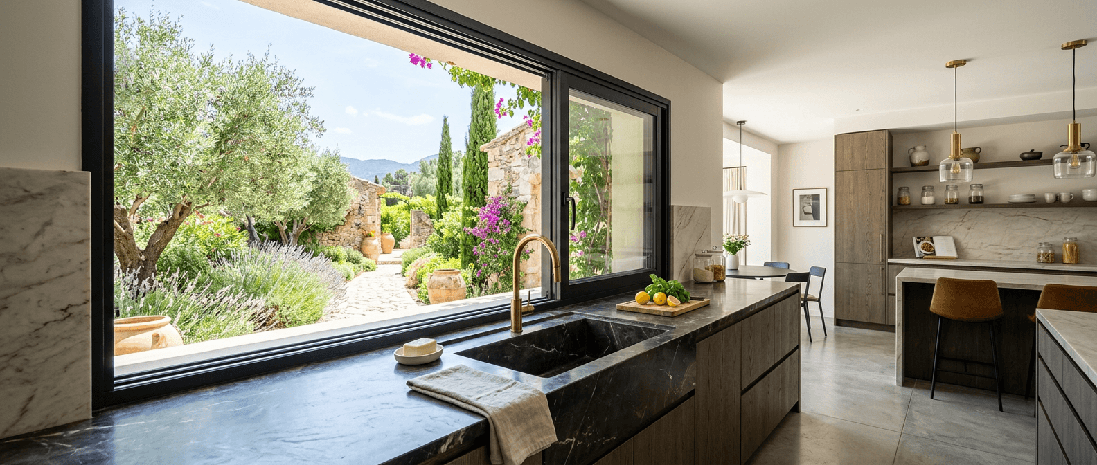 Fintecnic finestre casa grandi vetrate